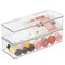 mDesign Kitchen Pantry/Fridge Storage Organizer Box - Hinged Lid